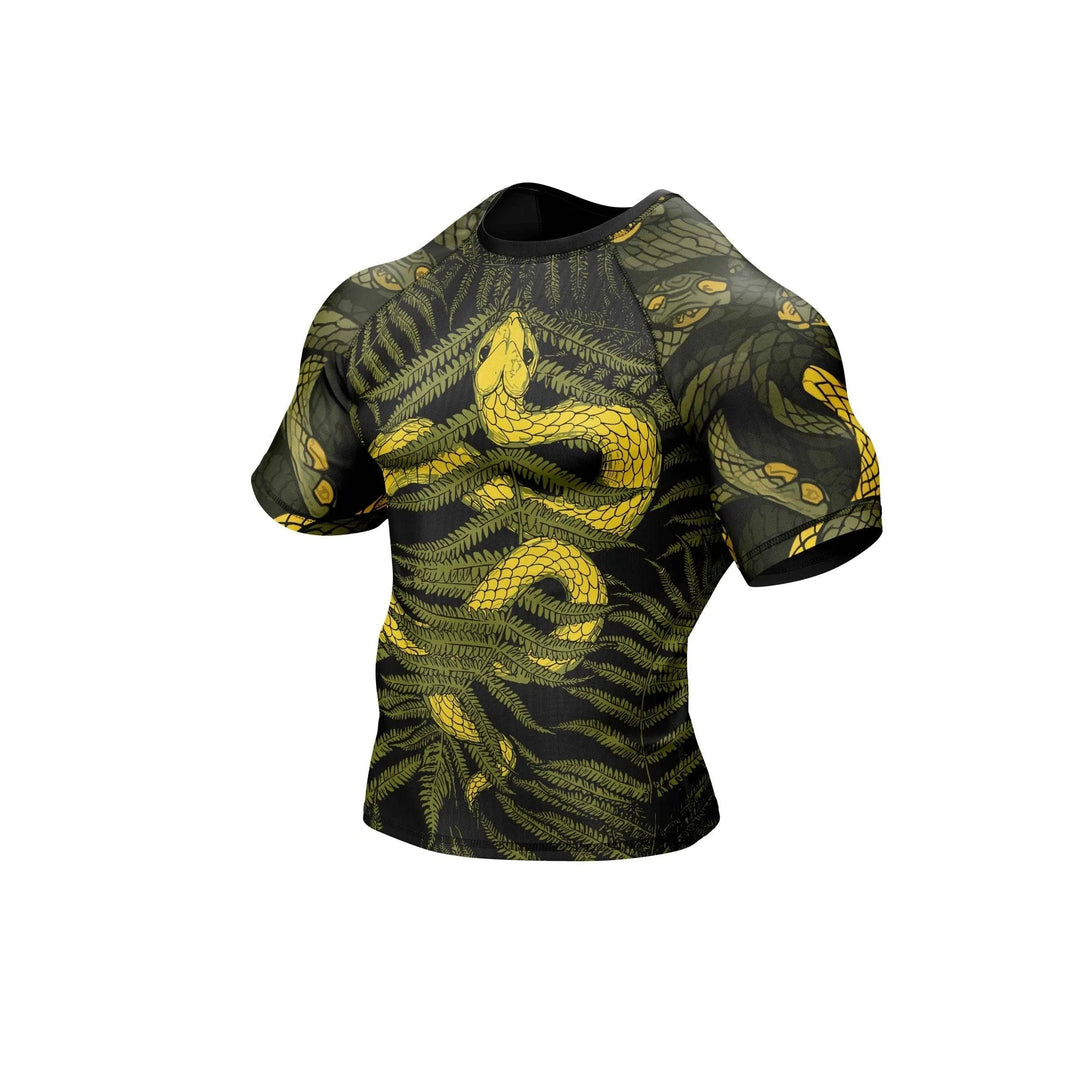 Abstract Snake Fury Compression Rash Guard - Premium Rashguards | Combatra
