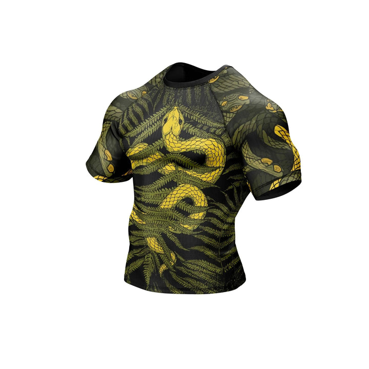 Abstract Snake Fury Compression Rash Guard - Premium Rashguards | Combatra