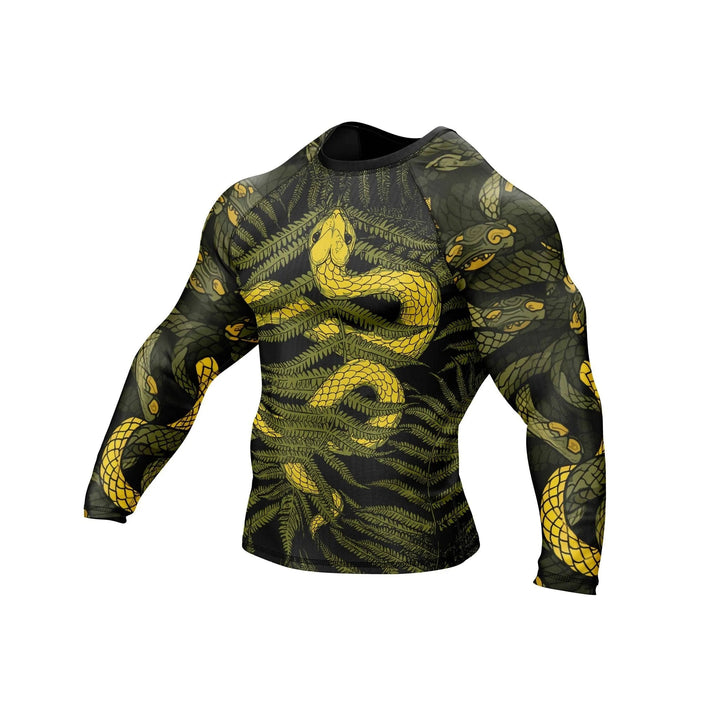 Abstract Snake Fury Compression Rash Guard - Premium Rashguards | Combatra