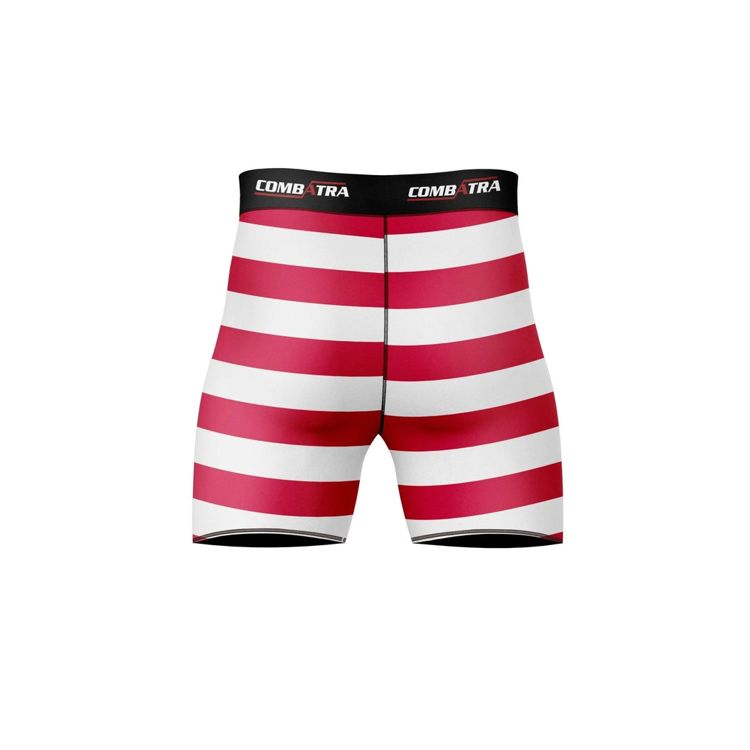 American Flag Patriotic Compression Shorts - Compression Shorts | Combatra