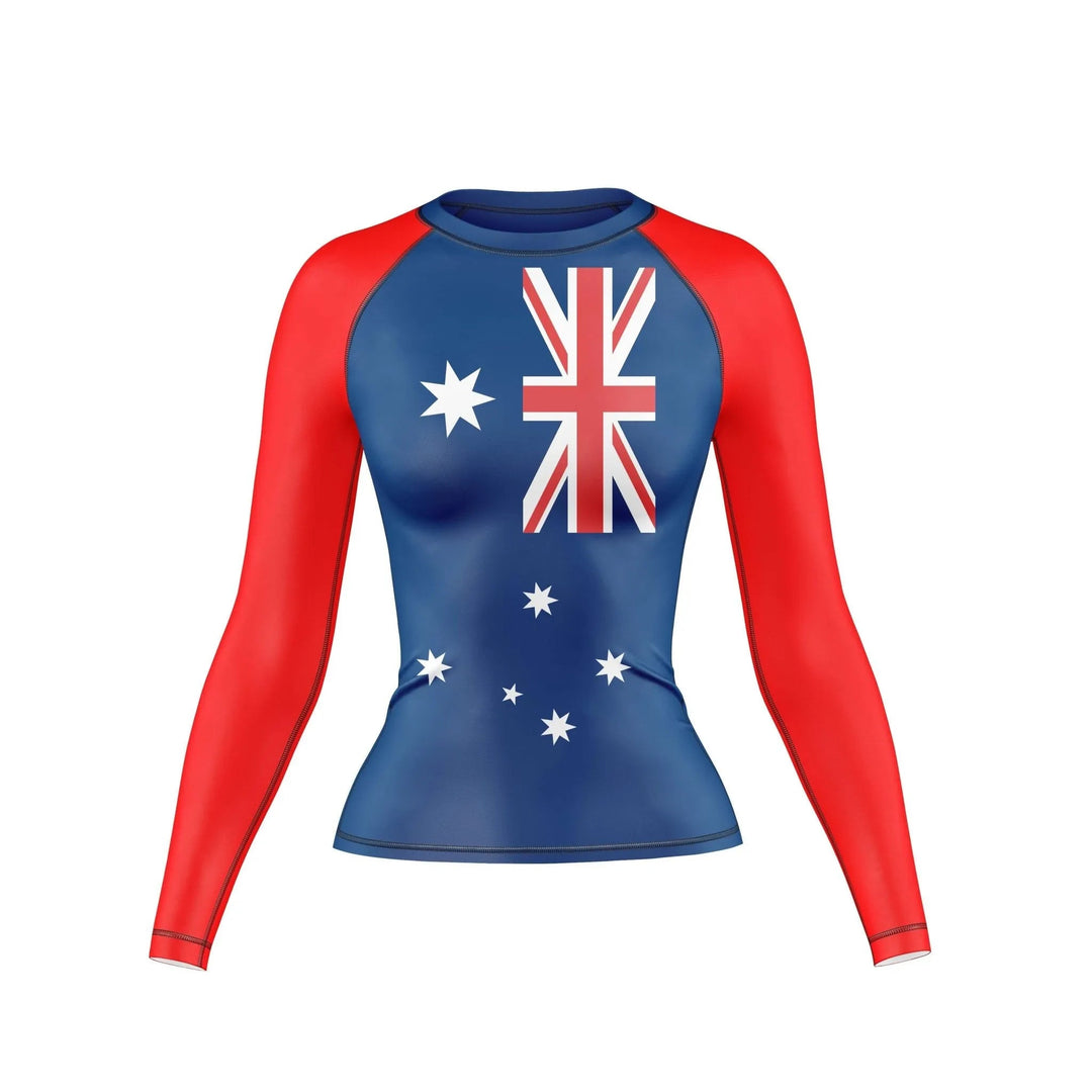 Australia Pride Aussie Spirit Compression Rashguard For Women - Premium Rashguards | Combatra