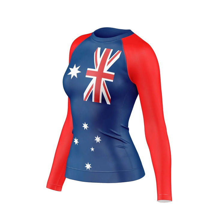 Australia Pride Aussie Spirit Compression Rashguard For Women - Premium Rashguards | Combatra