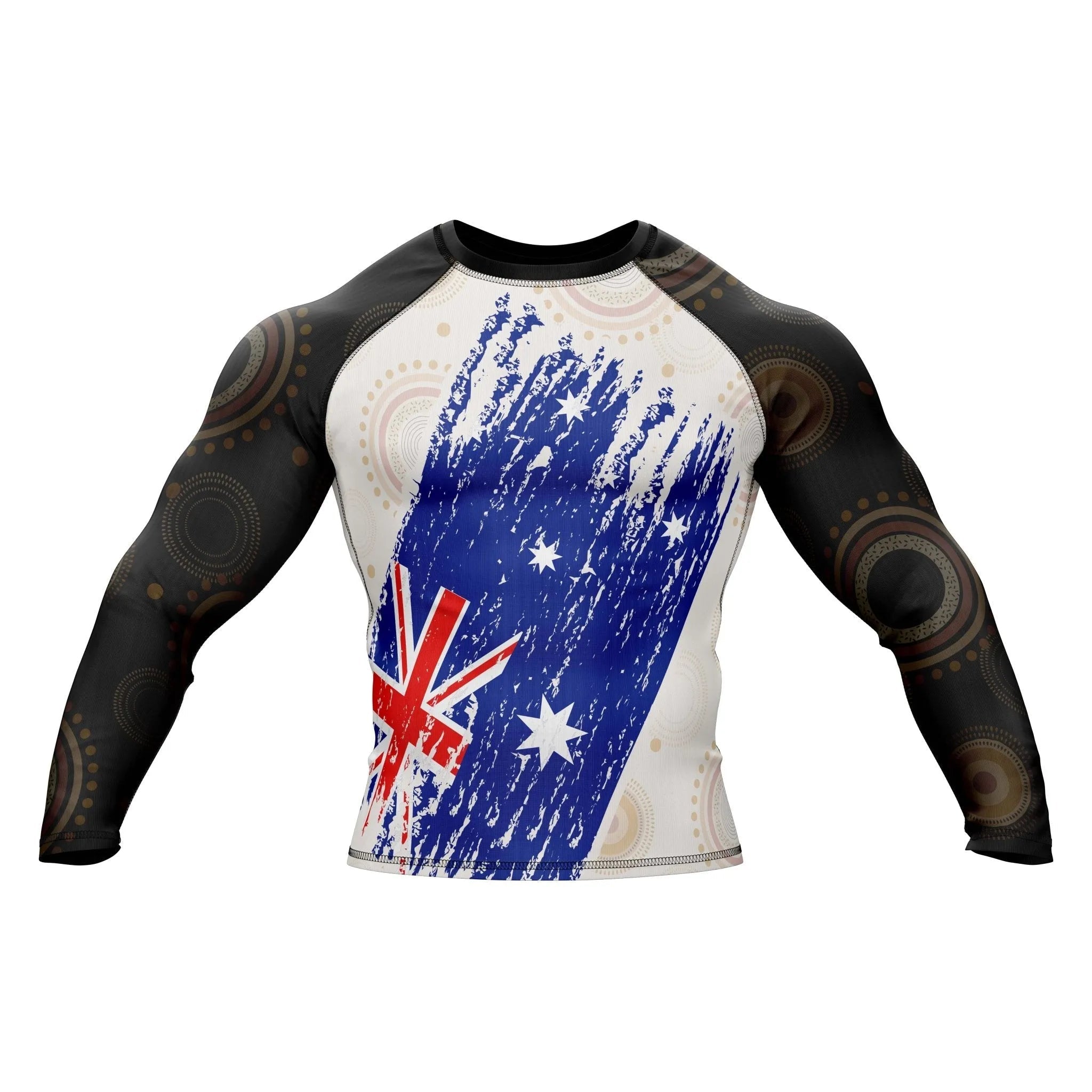 Combatra Australia Pride Aussie Spirit Patriotic BJJ Rashguard | UPF 50+