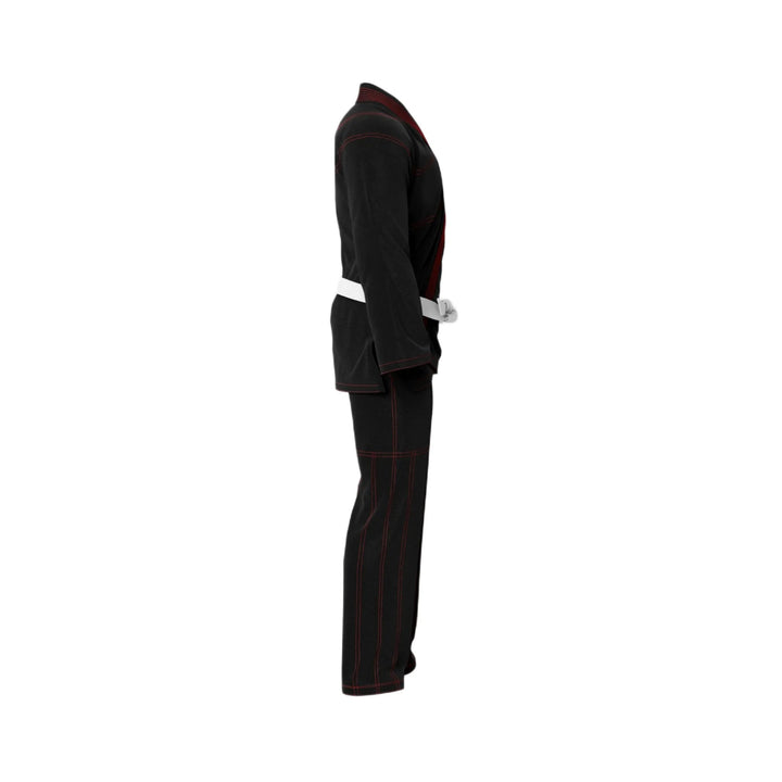 Basic Black Black Jiu - Jitsu Gi with Red Threads - Standard GI | Combatra