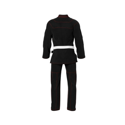 Basic Black Black Jiu - Jitsu Gi with Red Threads - Standard GI | Combatra