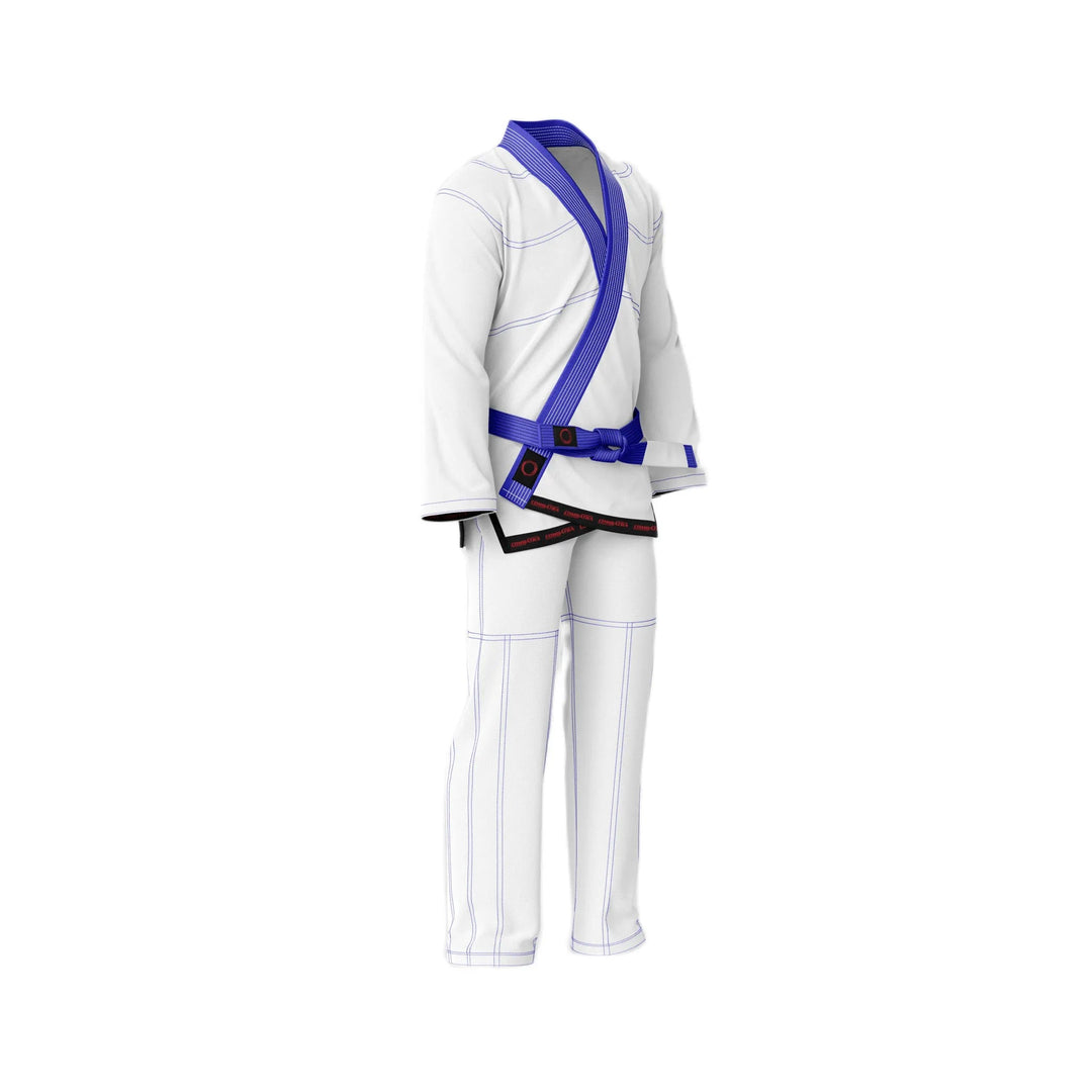 Basic White with Blue threads Jiu - Jitsu Gi - Standard GI | Combatra