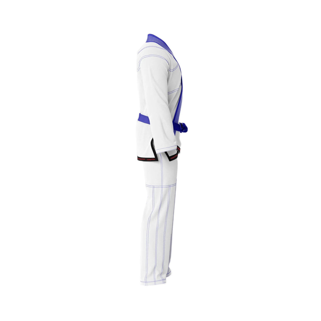 Basic White with Blue threads Jiu - Jitsu Gi - Standard GI | Combatra