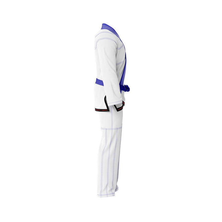 Basic White with Blue threads Jiu - Jitsu Gi - Standard GI | Combatra