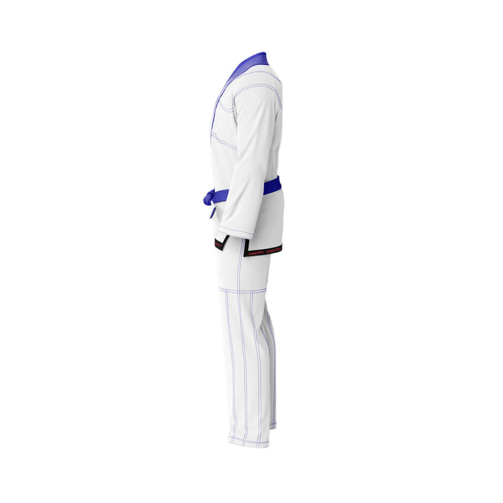 Basic White with Blue threads Jiu - Jitsu Gi - Standard GI | Combatra