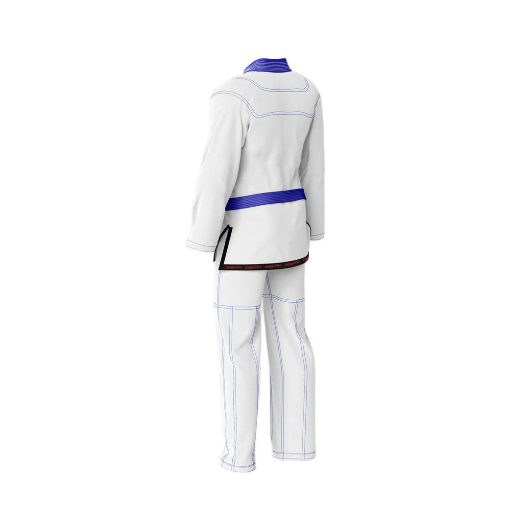 Basic White with Blue threads Jiu - Jitsu Gi - Standard GI | Combatra