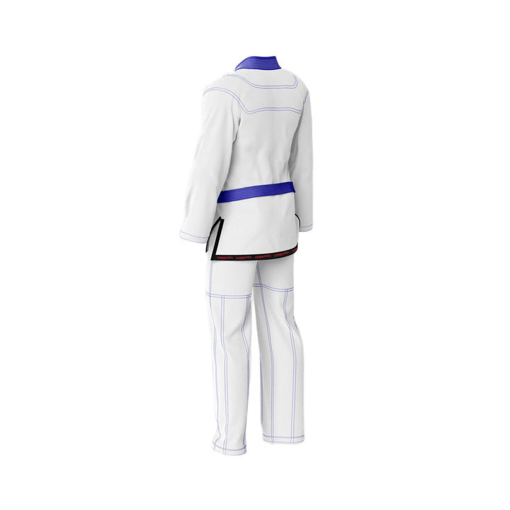 Basic White with Blue threads Jiu - Jitsu Gi - Standard GI | Combatra