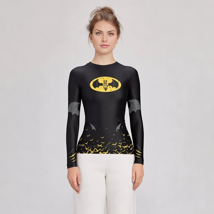 Bat Force Compression Rashguard For Women - Premium Rashguards | Combatra