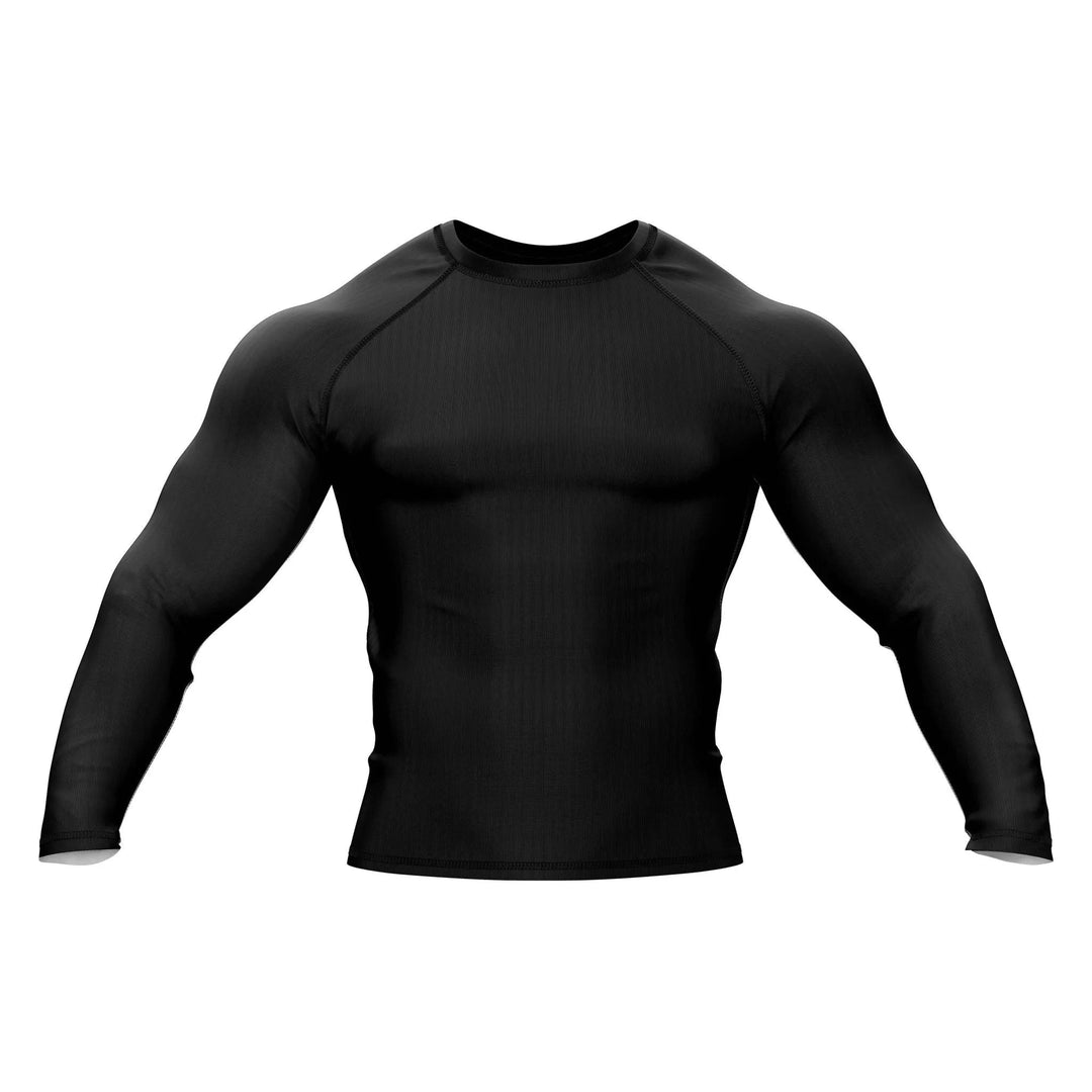 Black Compression Guard - Ultimate Rash Protection - Ranked Rashguard | Combatra