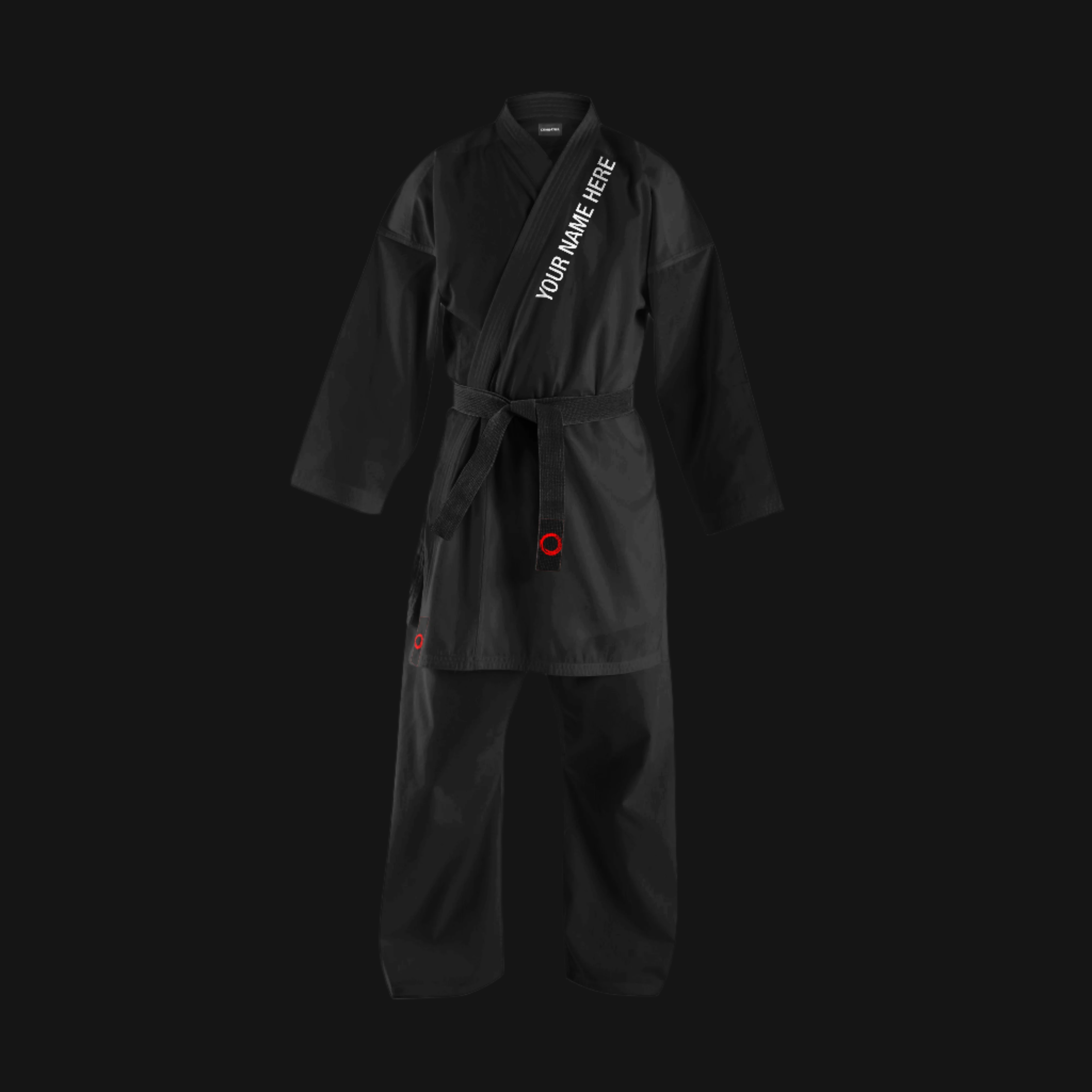 Custom Black 14 oz Heavyweight Karate Uniform