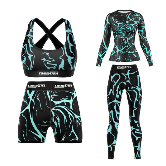 Energy Tiger Compression Rash Guard For Women