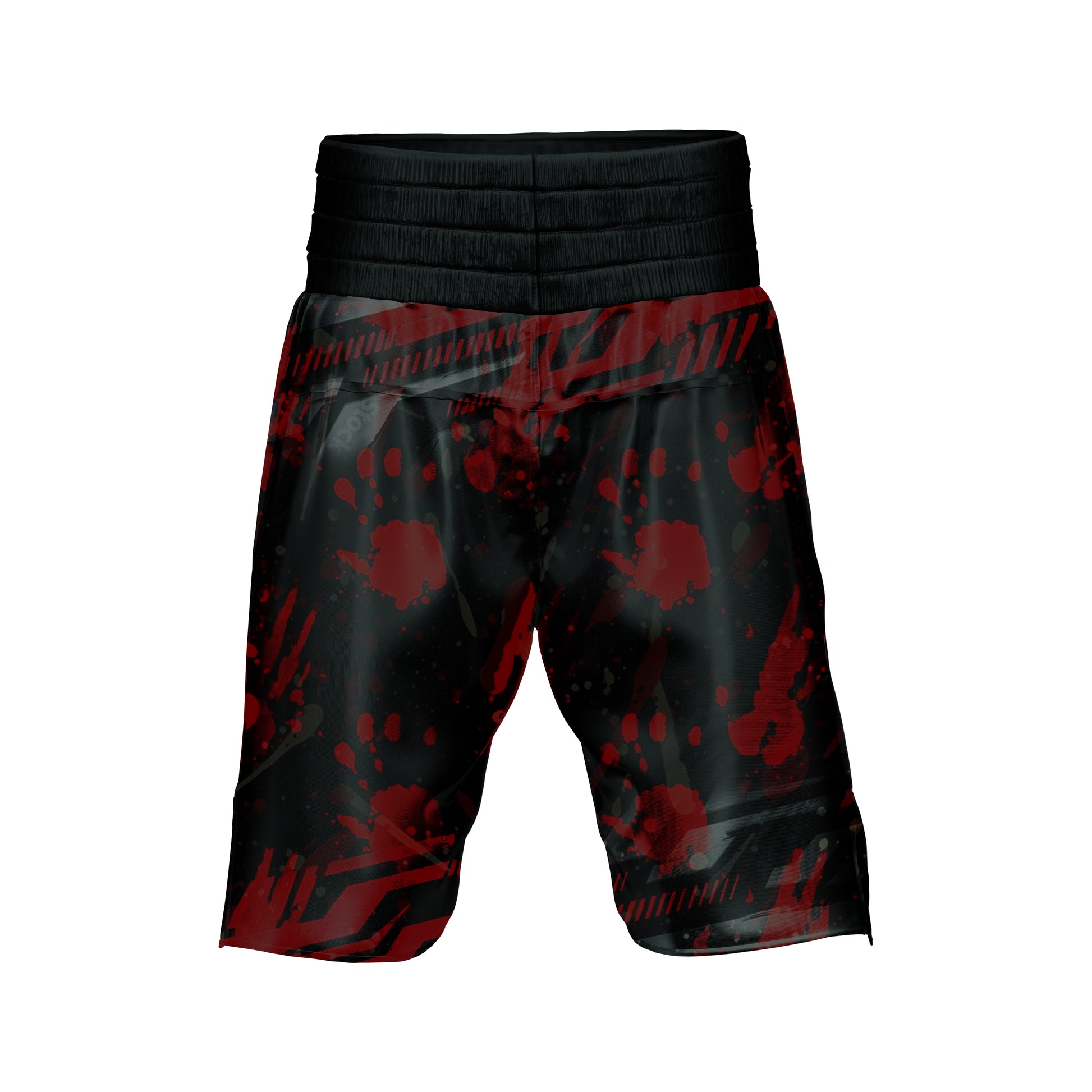 Handprint Black & Red Boxer Shorts - Combatra
