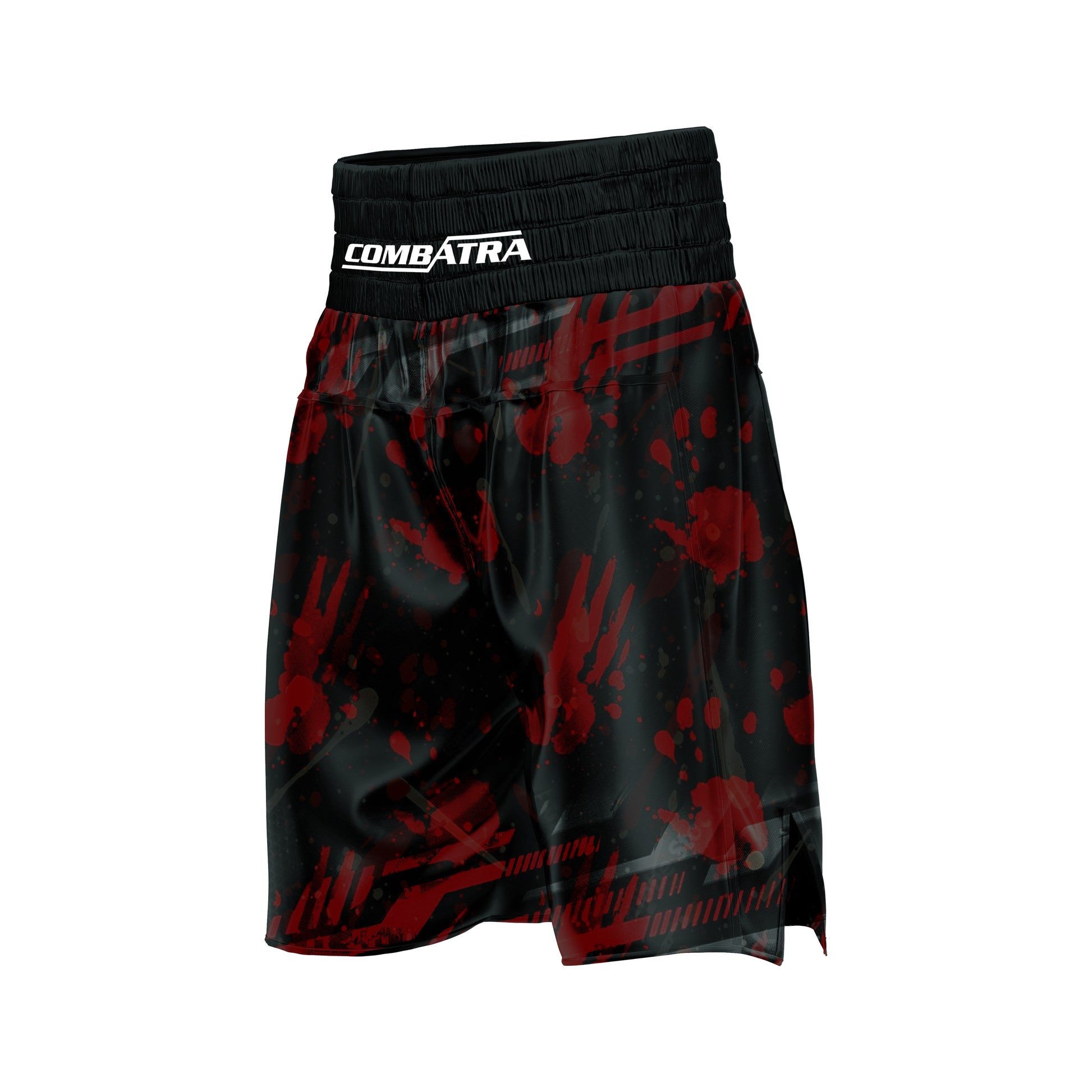 Handprint Black & Red Boxer Shorts - Combatra
