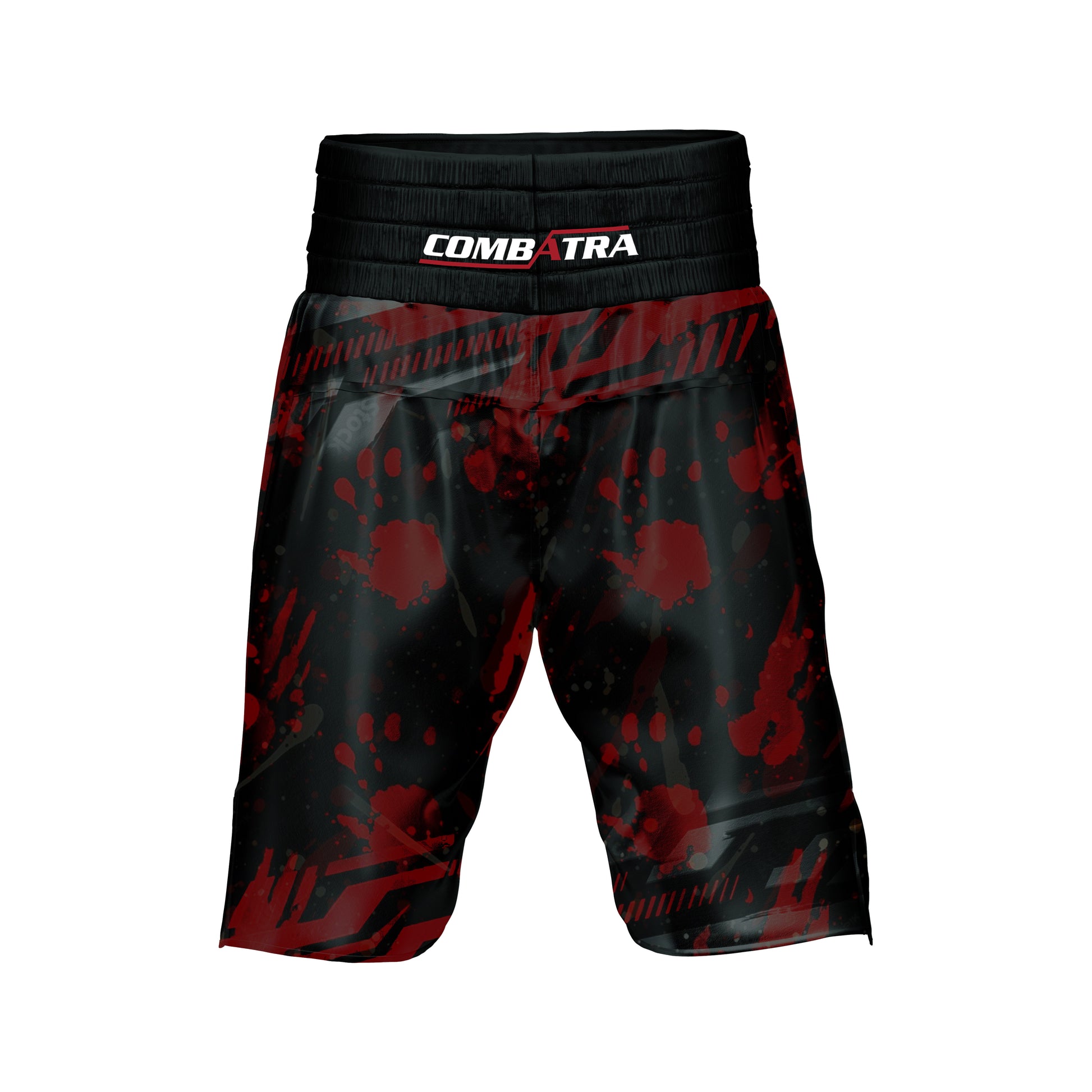 Handprint Black & Red Boxer Shorts - Combatra