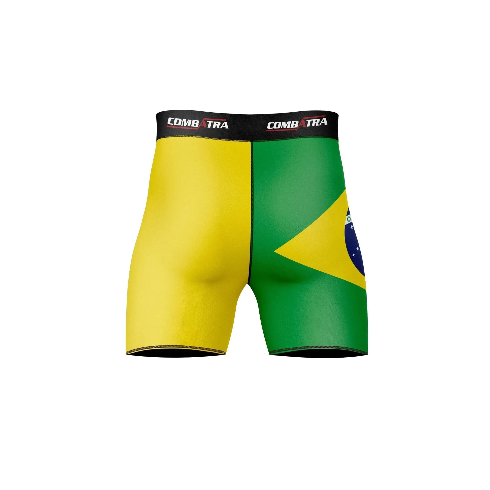 Brazil Flag Compression Shorts - Compression Shorts | Combatra
