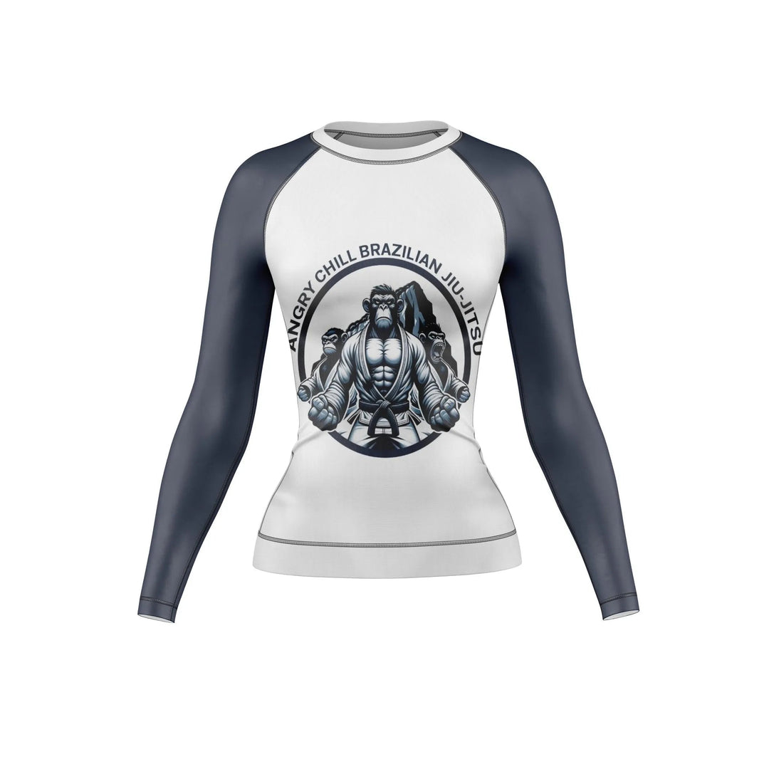 Brazilian Angry Chill Monkey Compression Rash Guard For Women - Premium Rashguards | Combatra