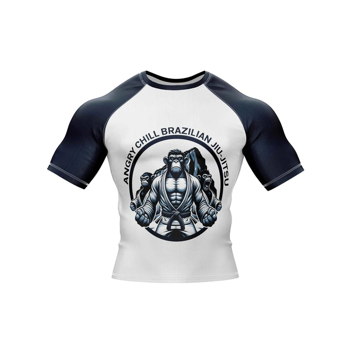 Brazilian Angry Chill Monkey Compression Rash Guard - Patriotic Rashguards | Combatra