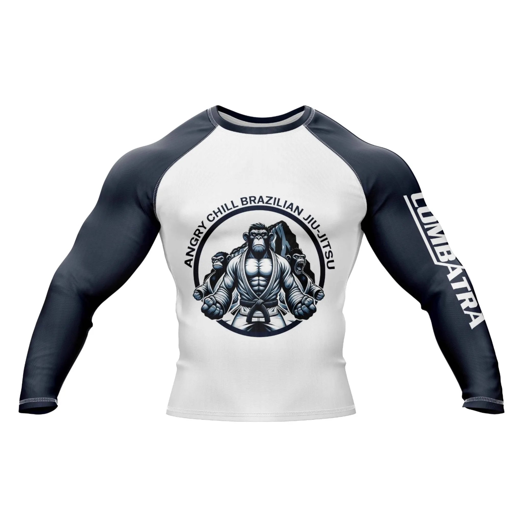 Combatra Brazilian Angry Chill Monkey BJJ Rashguard | UPF 50+