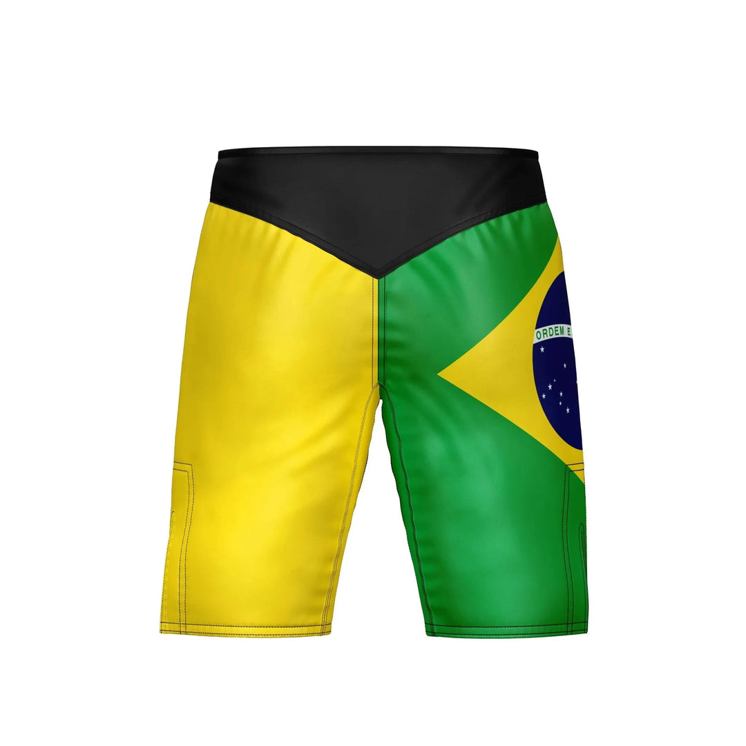 Brazilian Flag Performance MMA Shorts - MMA Shorts | Combatra