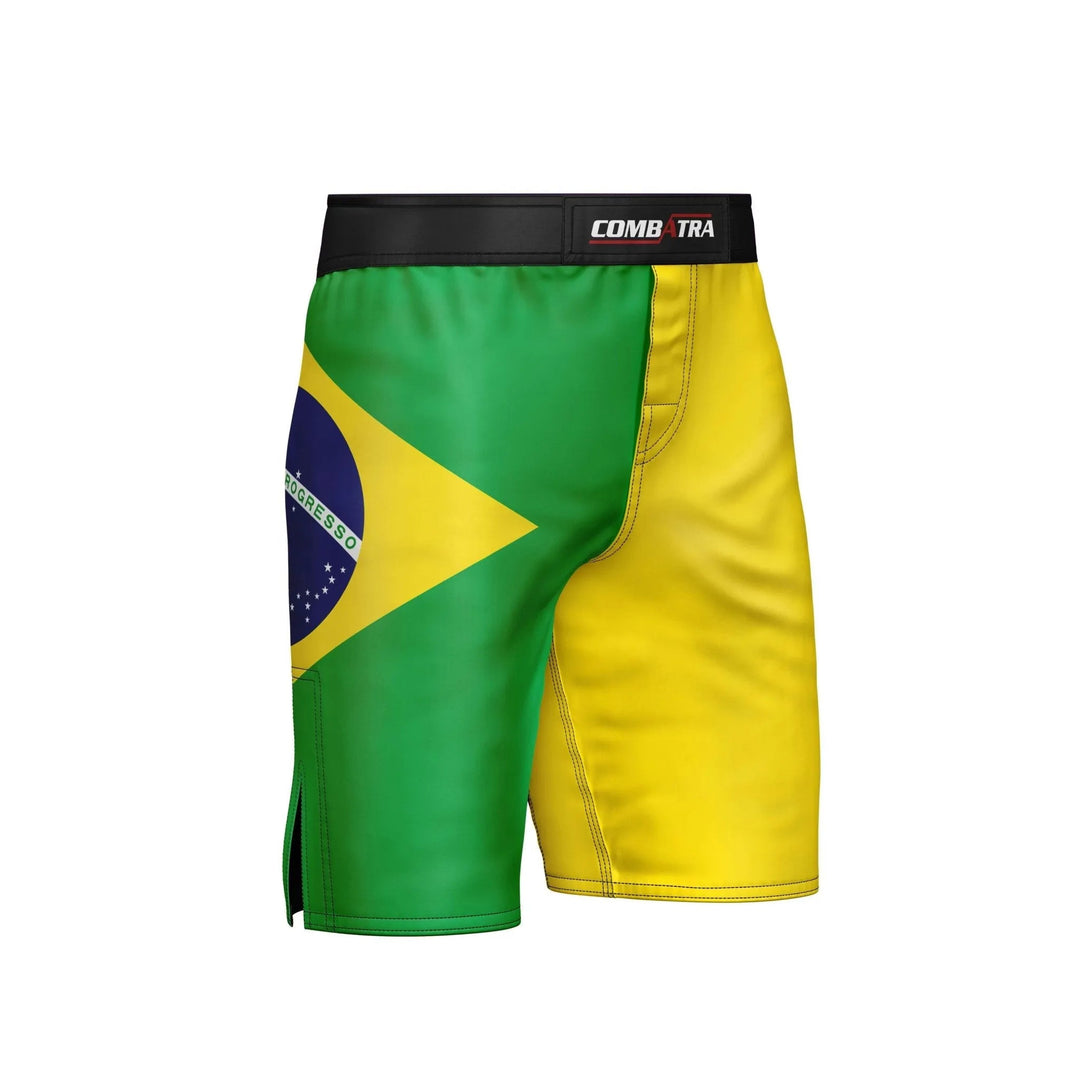 Brazilian Flag Performance MMA Shorts - MMA Shorts | Combatra