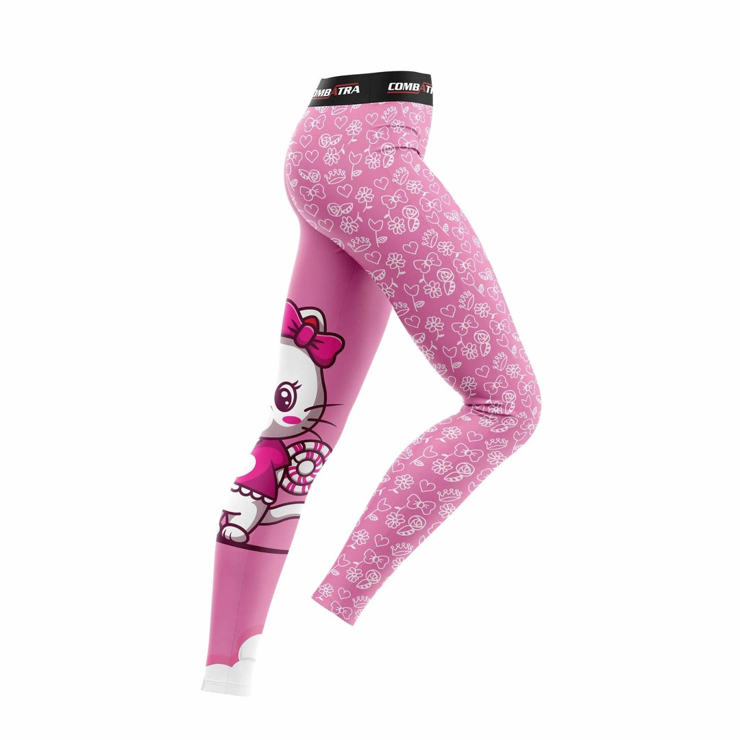 Cattified Rainbow Compression Pants For Women - Compression Pants | Combatra