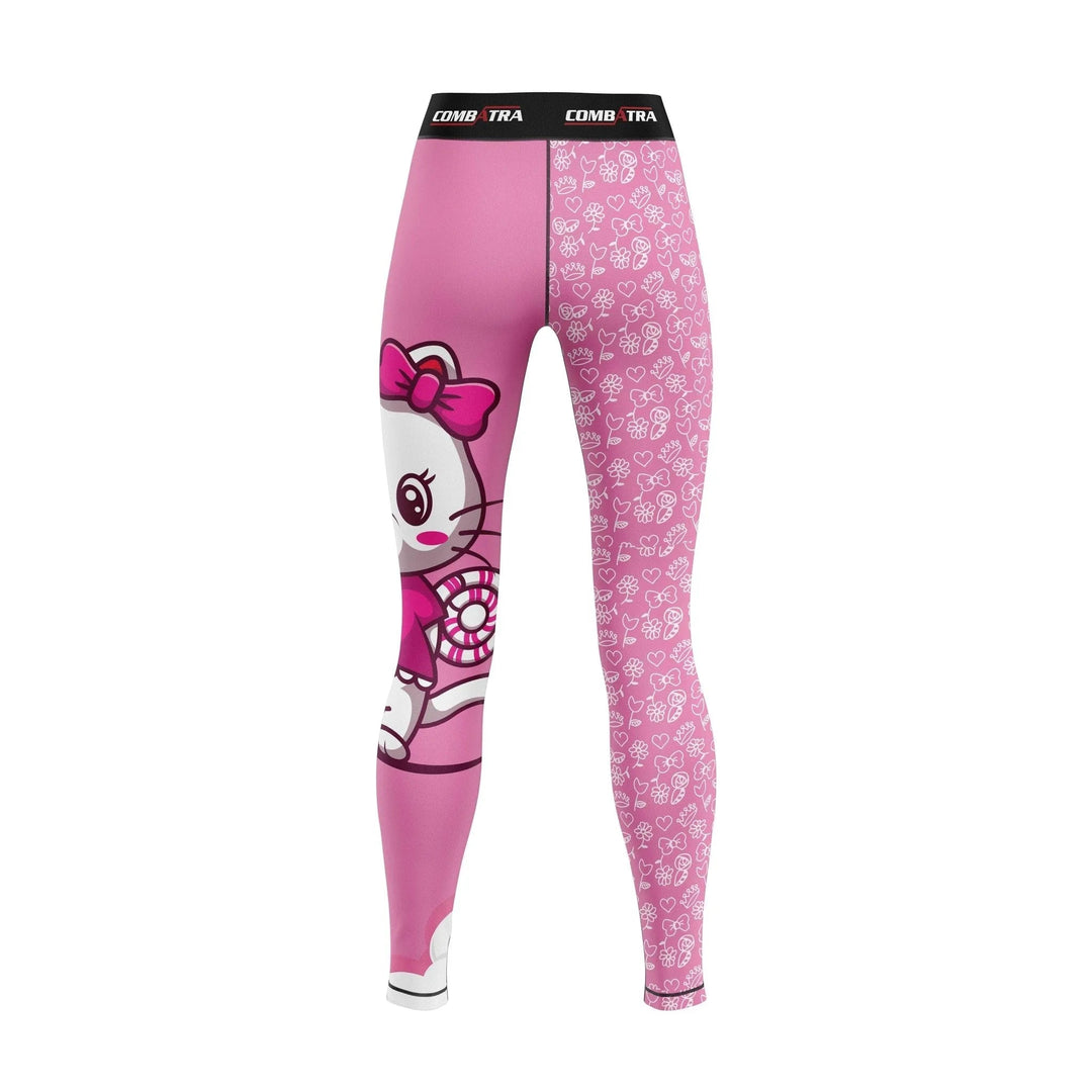 Cattified Rainbow Compression Pants For Women - Compression Pants | Combatra