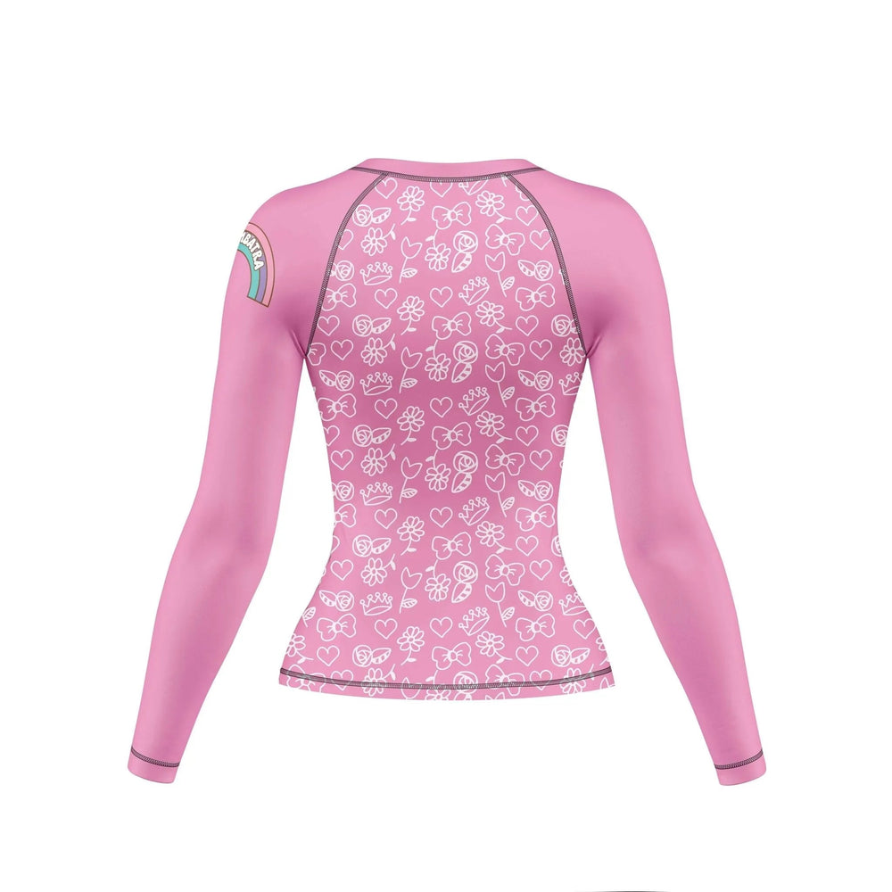 Cattified Rainbow Compression Rash Guard For Women - Premium Rashguards | Combatra