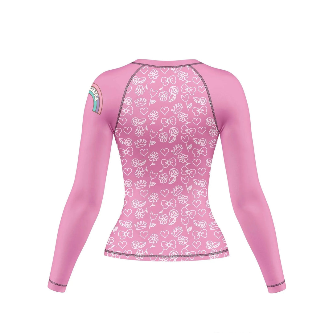 Cattified Rainbow Compression Rash Guard For Women - Premium Rashguards | Combatra