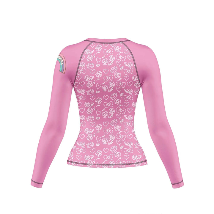 Cattified Rainbow Compression Rash Guard For Women - Premium Rashguards | Combatra