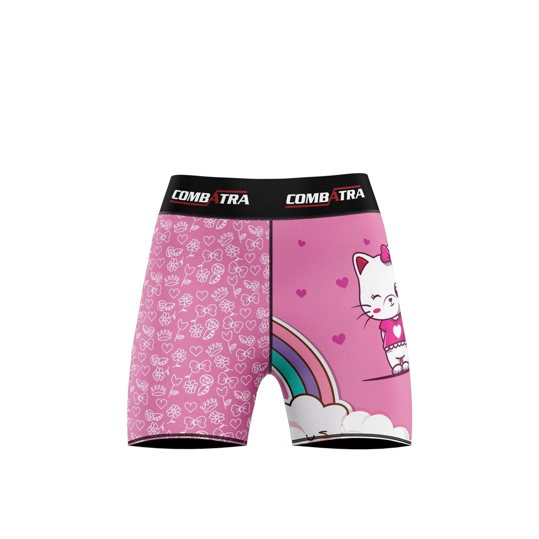 Cattified Rainbow Women’s Compression Shorts - Combat Shorts - Compression Shorts | Combatra