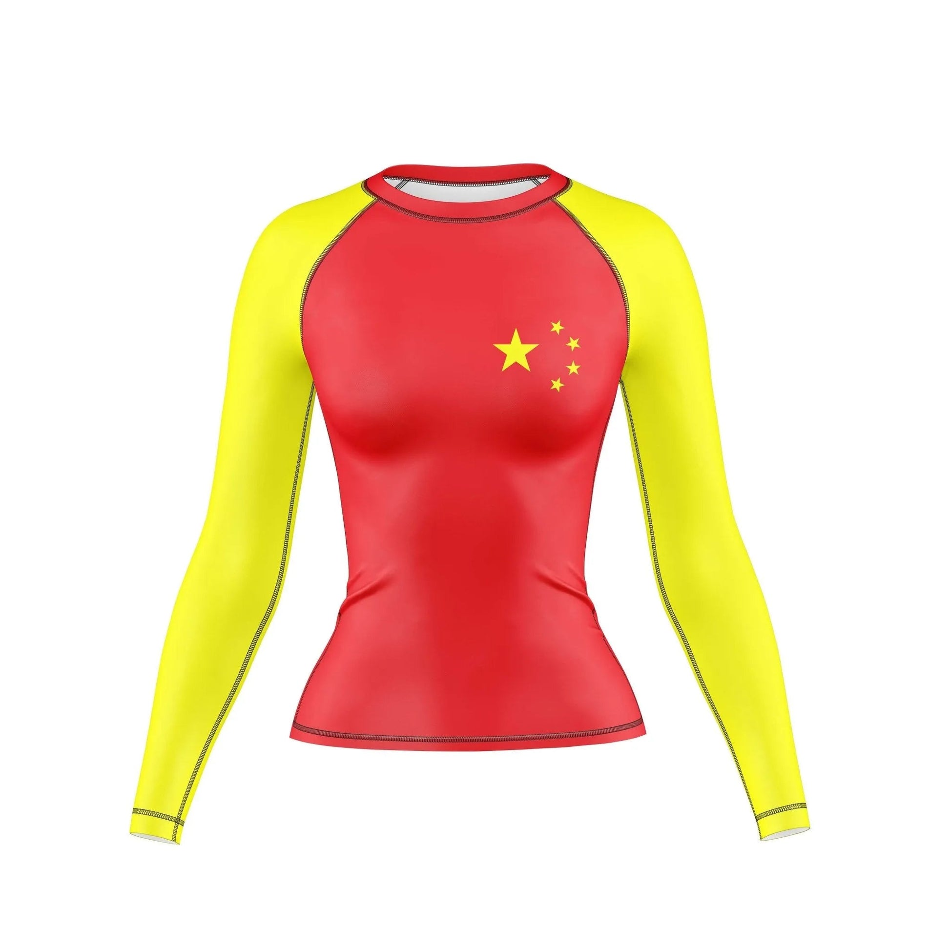 China Flag Rashguard For Women - Premium Rashguards | Combatra