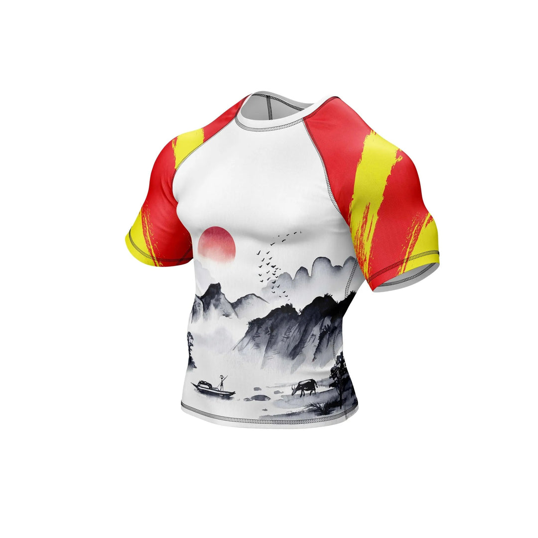 Chinese Red Dragon Patriotic Rashguard - Patriotic Rashguards | Combatra