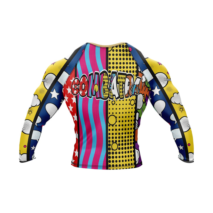 Color Burst Clash Compression Rash Guard - Premium Rashguards | Combatra