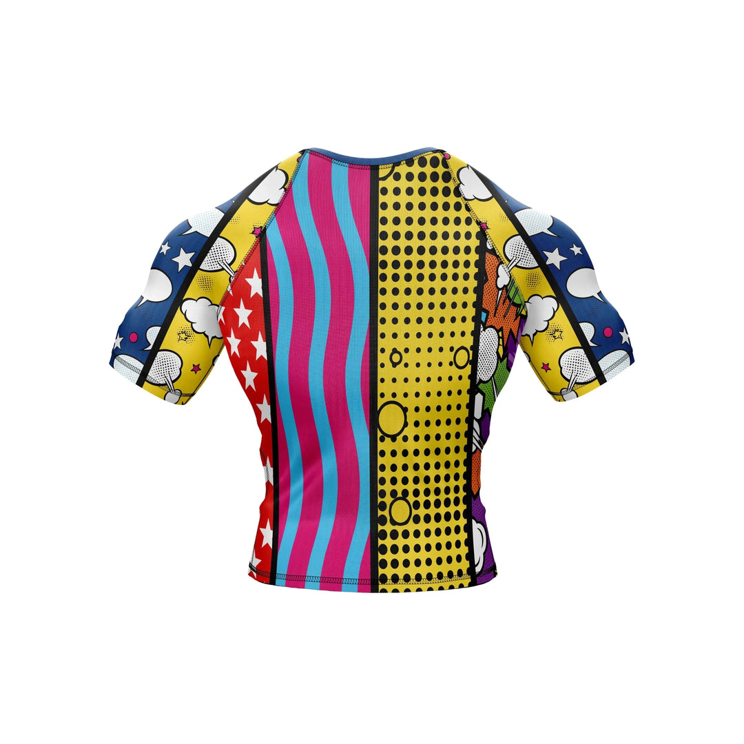 Color Burst Clash Compression Rash Guard - Premium Rashguards | Combatra