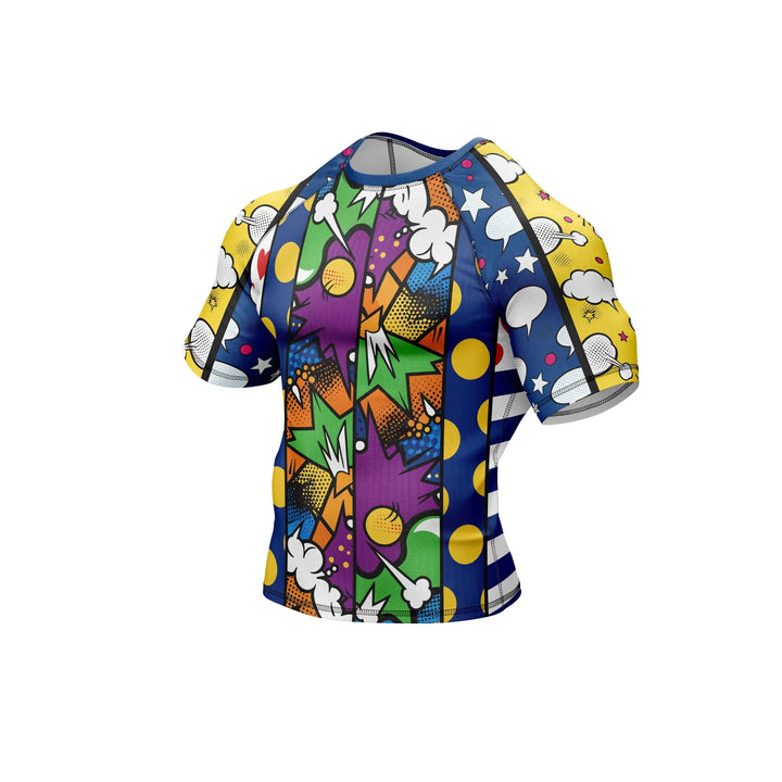 Color Burst Clash Compression Rash Guard - Premium Rashguards | Combatra