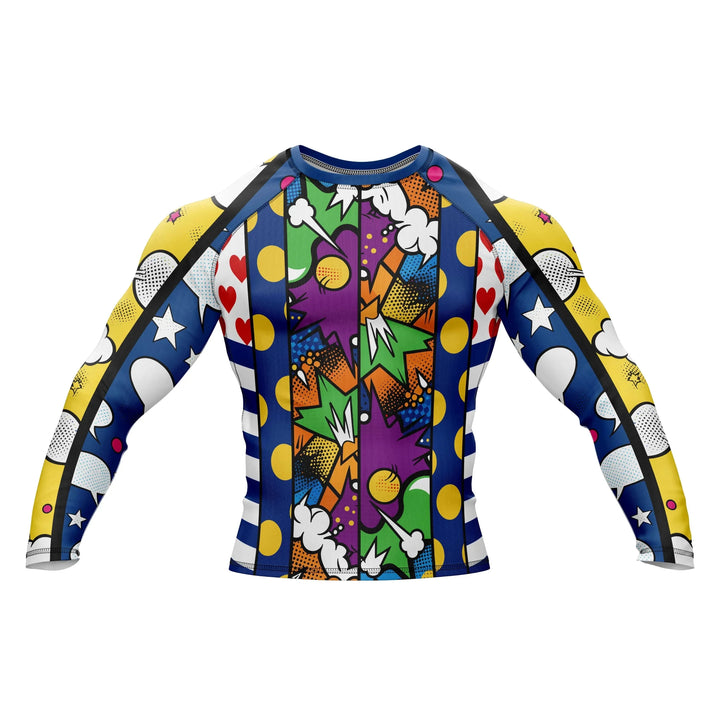 Color Burst Clash Compression Rash Guard - Premium Rashguards | Combatra