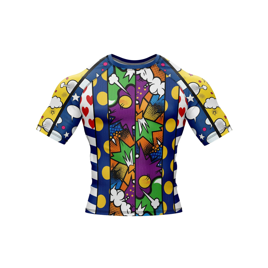 Color Burst Clash Compression Rash Guard - Premium Rashguards | Combatra