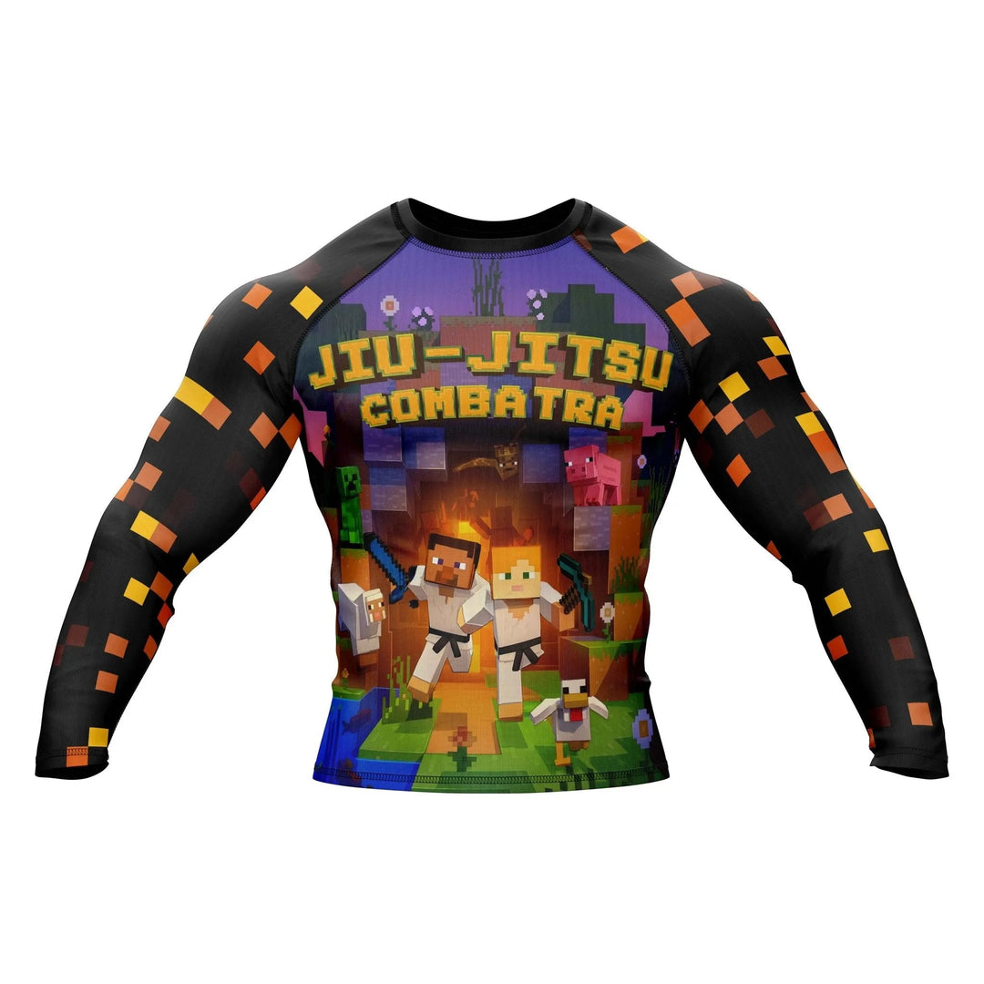 Combat Pixel Compression Rash Guard - Premium Rashguards | Combatra