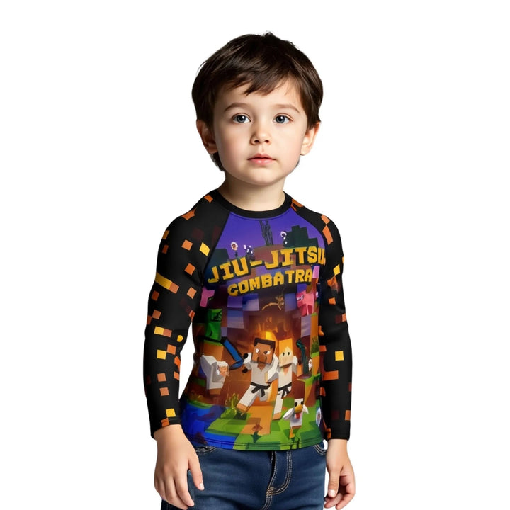 Combat Pixel Compression Rash Guard - Premium Rashguards | Combatra