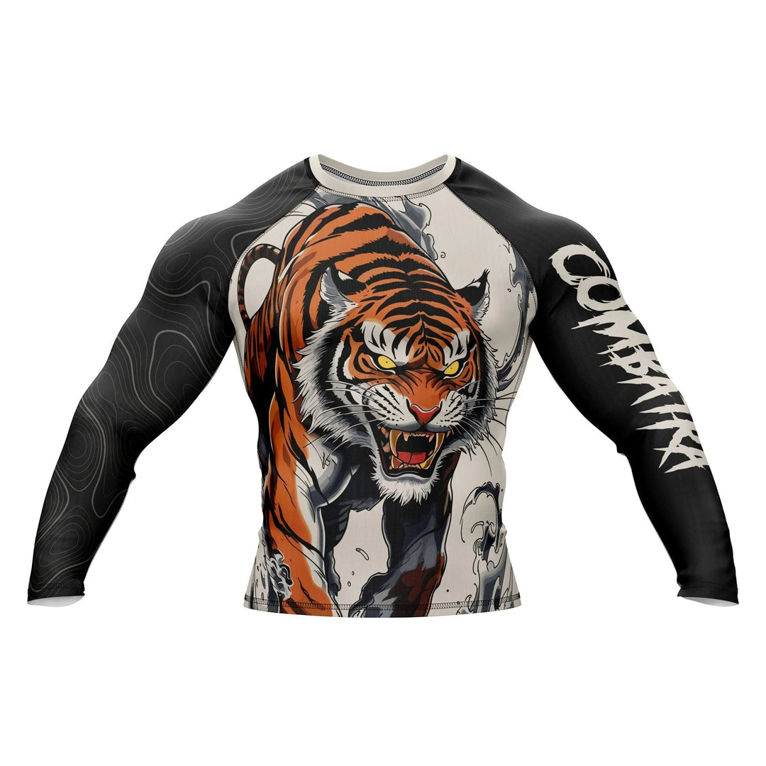 Combat Tiger Strength Compression Rashguard - Premium Rashguards | Combatra