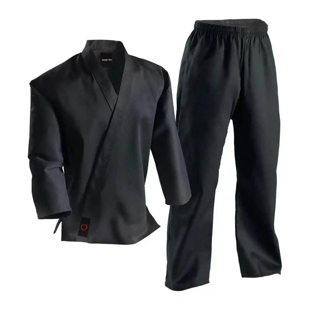 Combatra black karate uniform full set