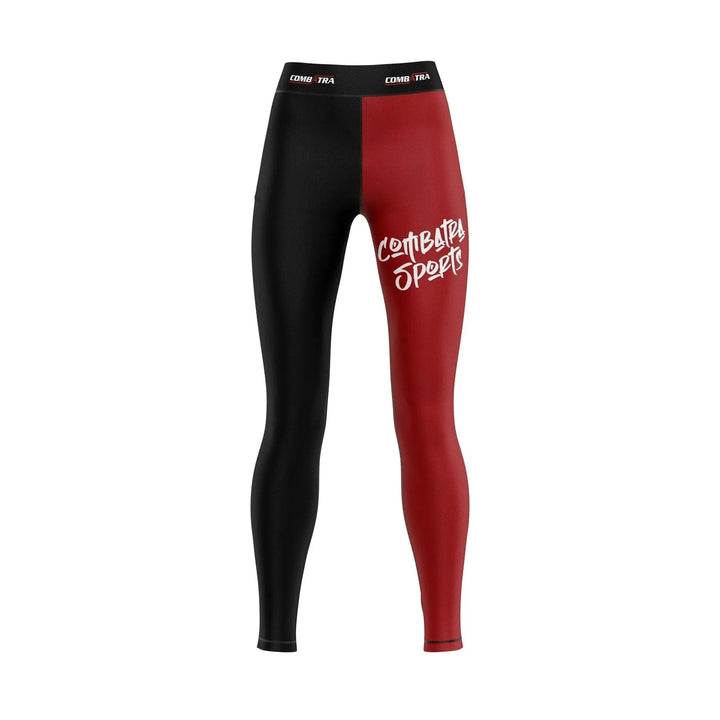 Combatra Sports Red &amp; Black Compression Pants - Compression Pants | Combatra