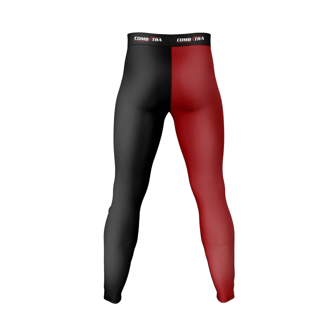 Combatra Sports Red &amp; Black Compression Pants - Compression Pants | Combatra