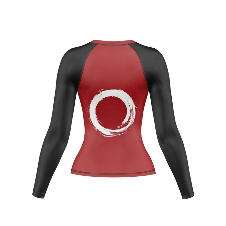 Combatra Sports Red & Black Compression Rashguard For Women - Premium Rashguards | Combatra