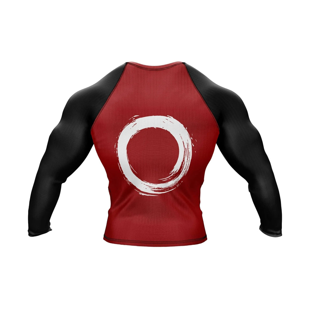 Combatra Sports Red &amp; Black Compression Rashguard - Premium Rashguards | Combatra