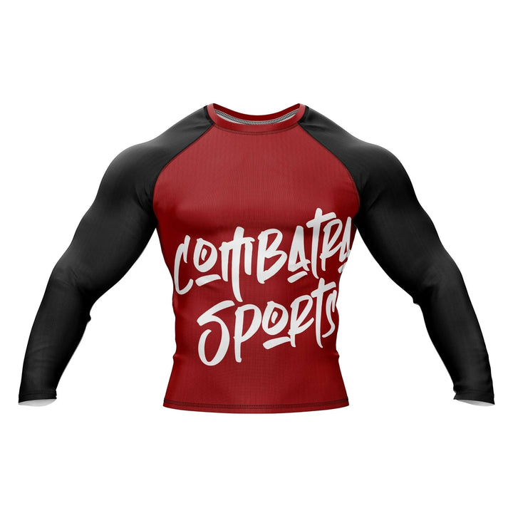 Combatra Sports Red & Black Compression Rashguard - Premium Rashguards | Combatra